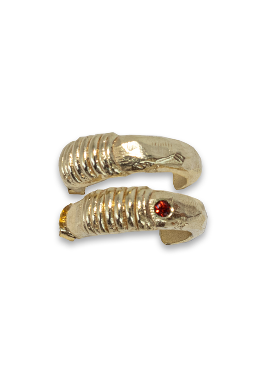 Twisted Creole Earrings